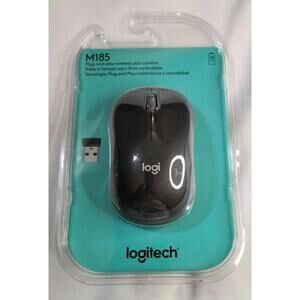 New Logitech M185 Wireless Plug-and-Play Mouse